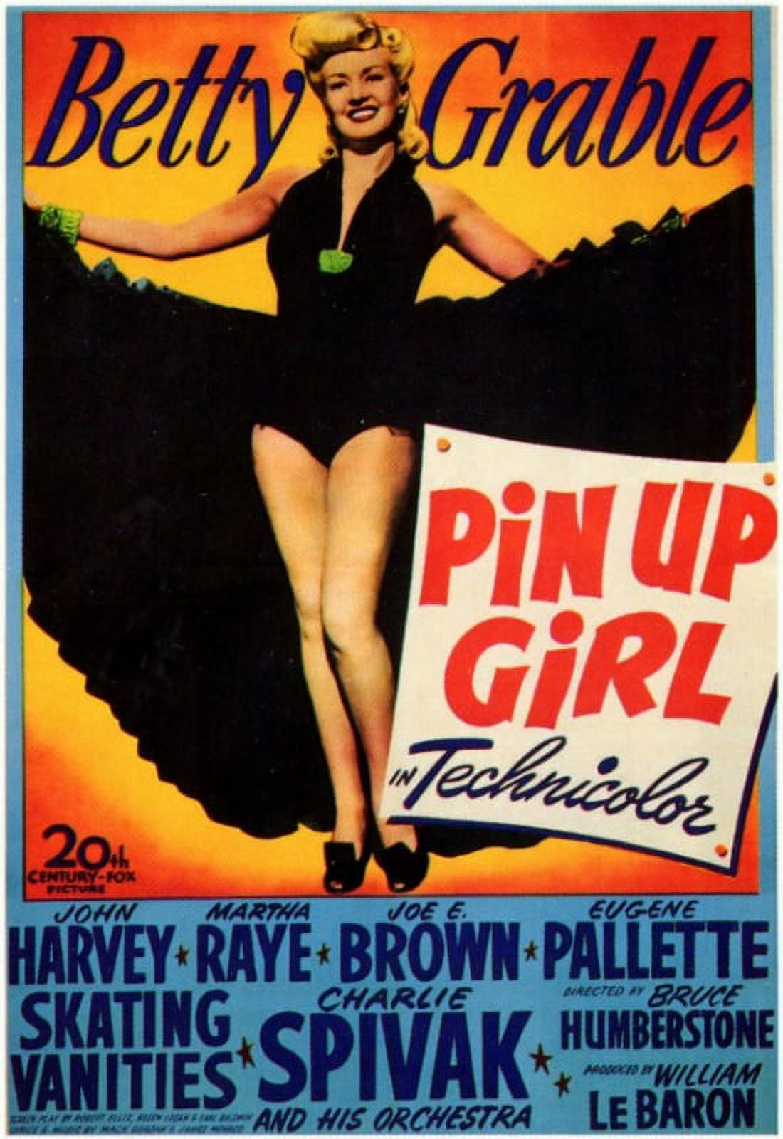 Pin-Up Girl Movie Poster - Vintage Style Art Print