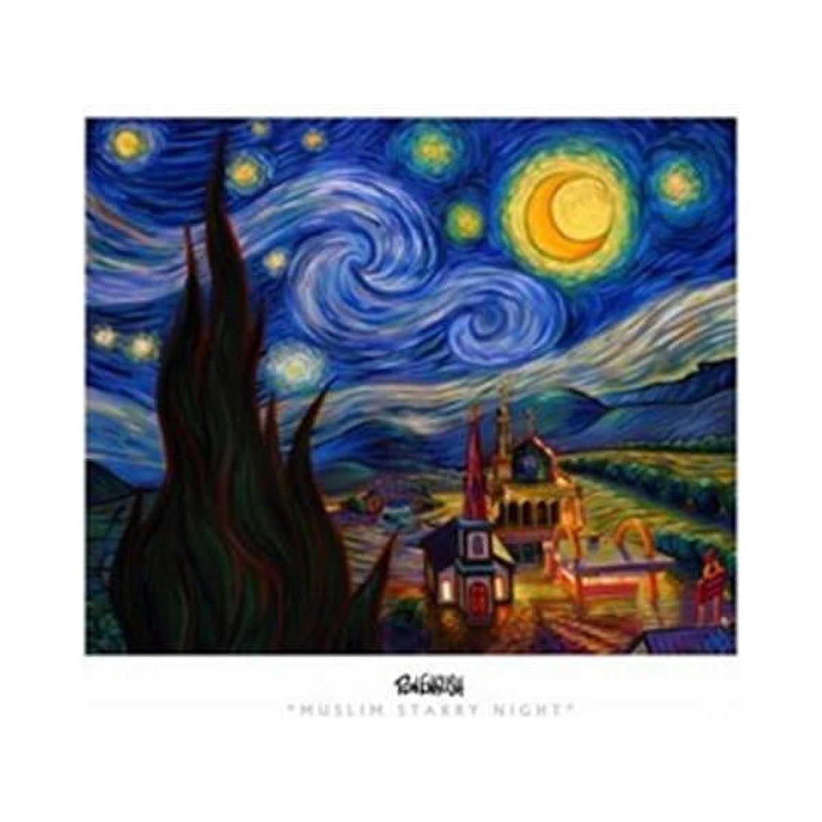 Muslim Stary Night Movie Poster 17x11 Print