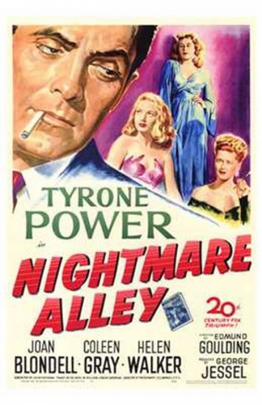 Nightmare Alley Movie Poster in 11x17 size - perfect for film lovers.