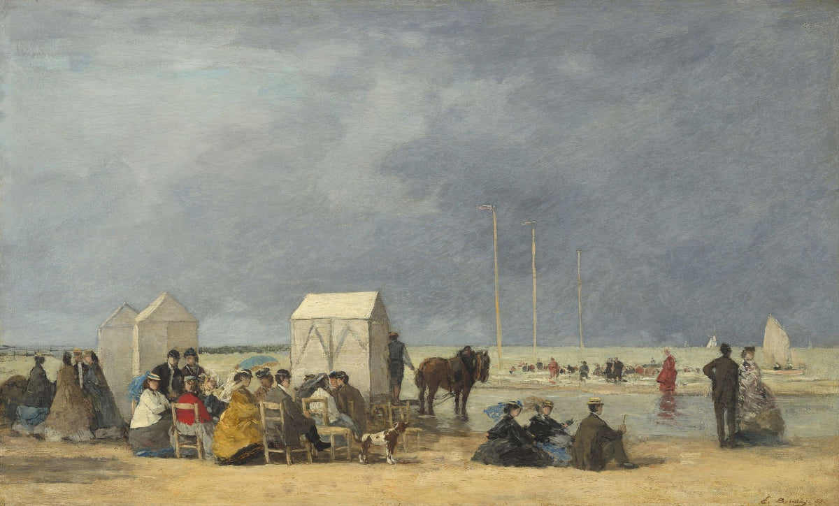Bathing Time at Deauville Poster Print in multiple sizes