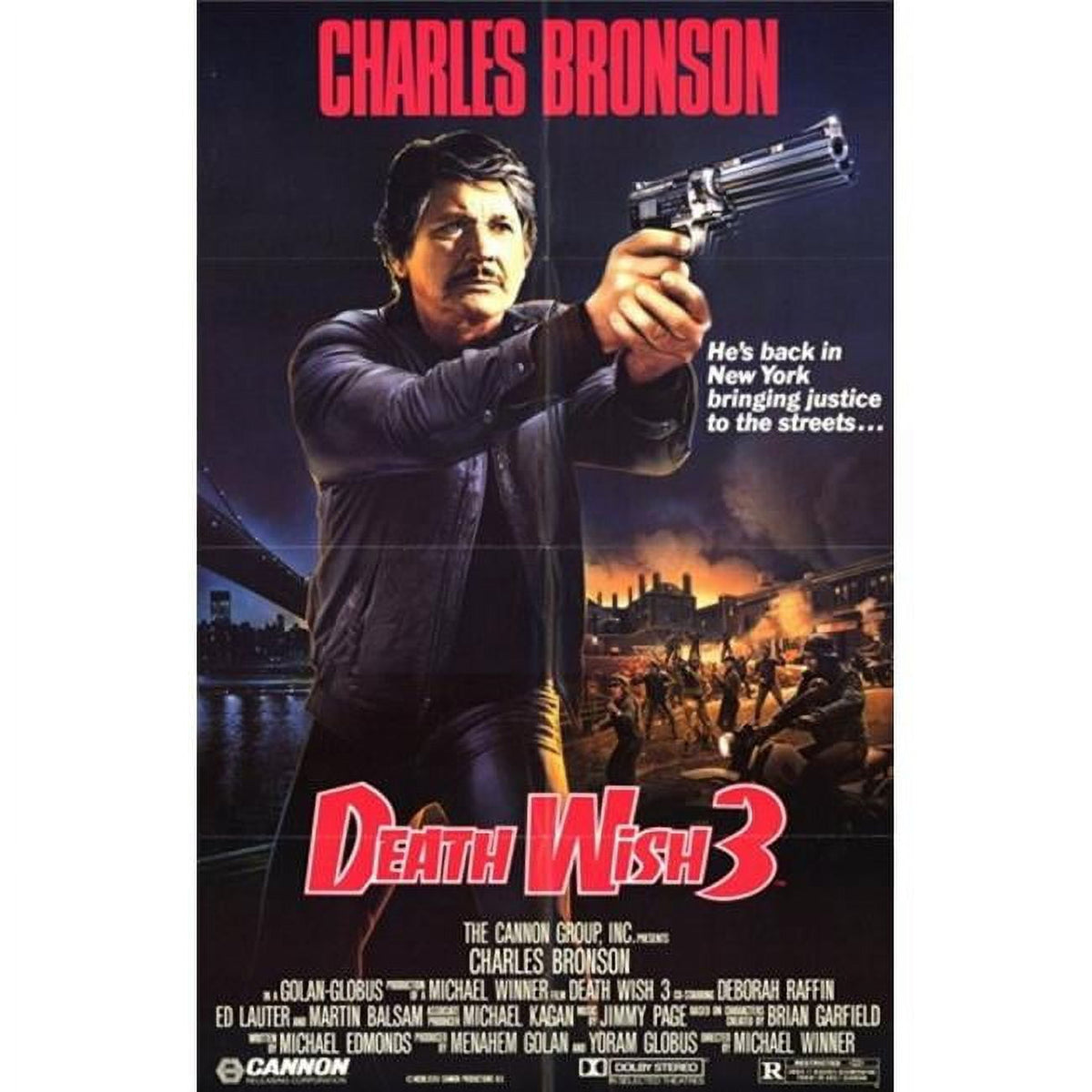 Death Wish 3 Movie Poster - 11x17 Print, classic film art