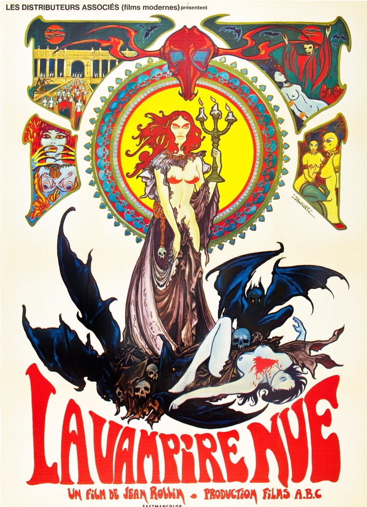 The Nude (La Nue Naked Vampire) 1970 movie masterprint poster
