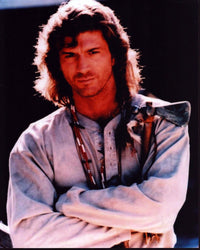 Joe Lando on set of Dr. Quinn Medicine Woman photo print
