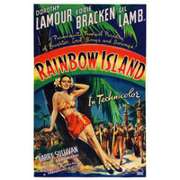Rainbow Island Movie Masterprint Poster featuring Dorothy Lamour from 1944, available in multiple sizes.