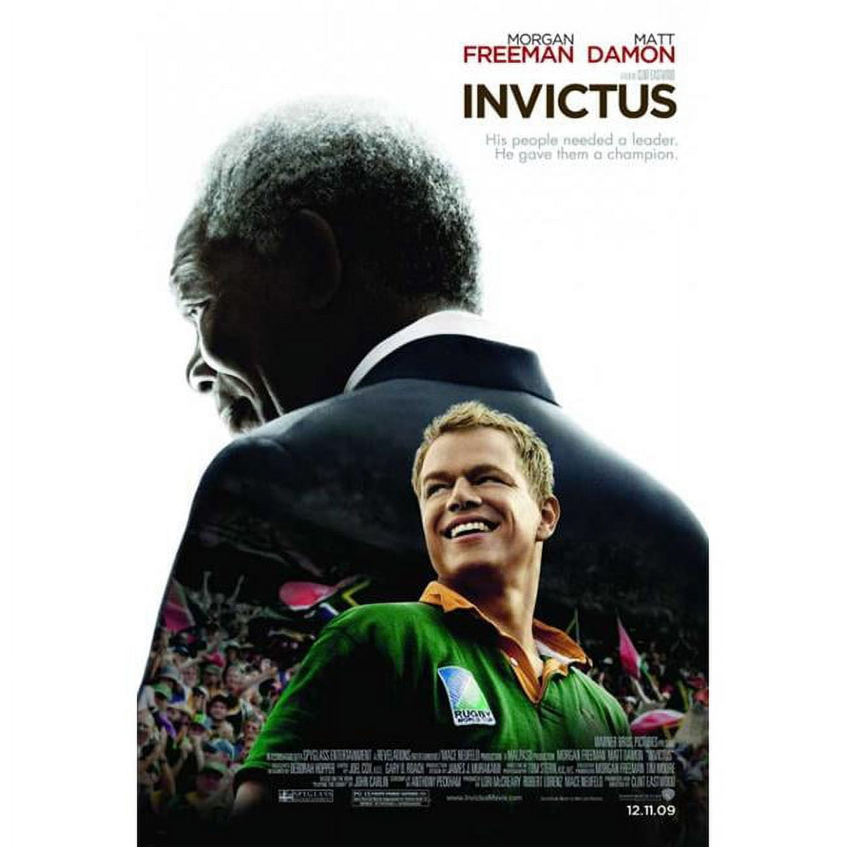 Invictus Movie Poster Print 27x40 showcasing unity and perseverance.
