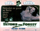 Beyond The Forest movie poster featuring Joseph Cotten and Bette Davis.