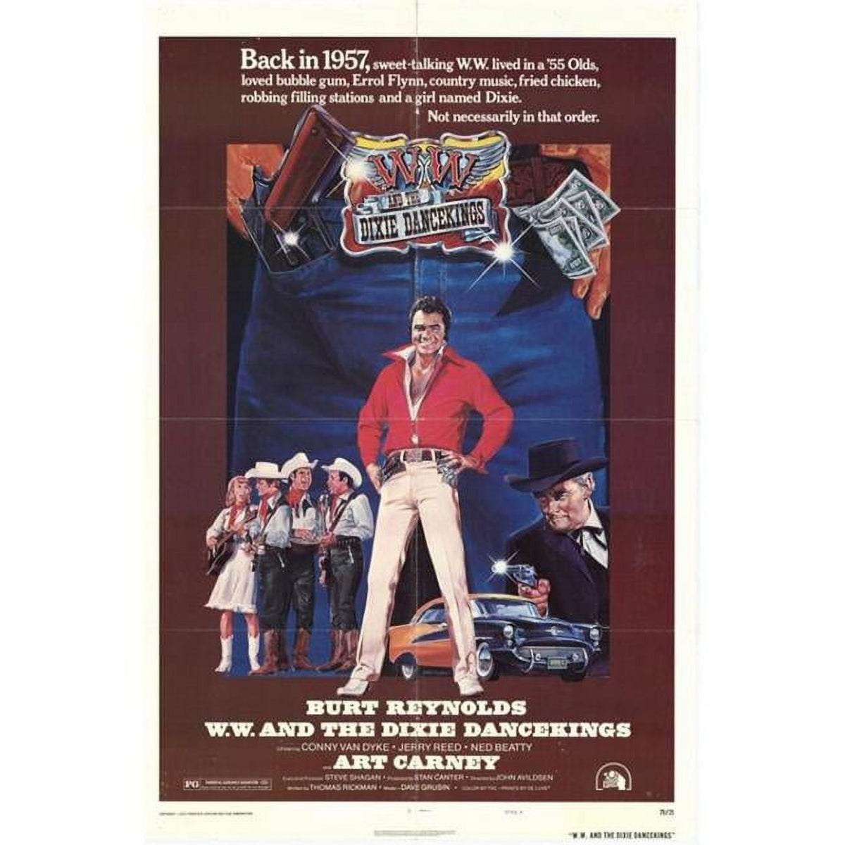 W W and the Dixie Dancekings movie poster print 27x40