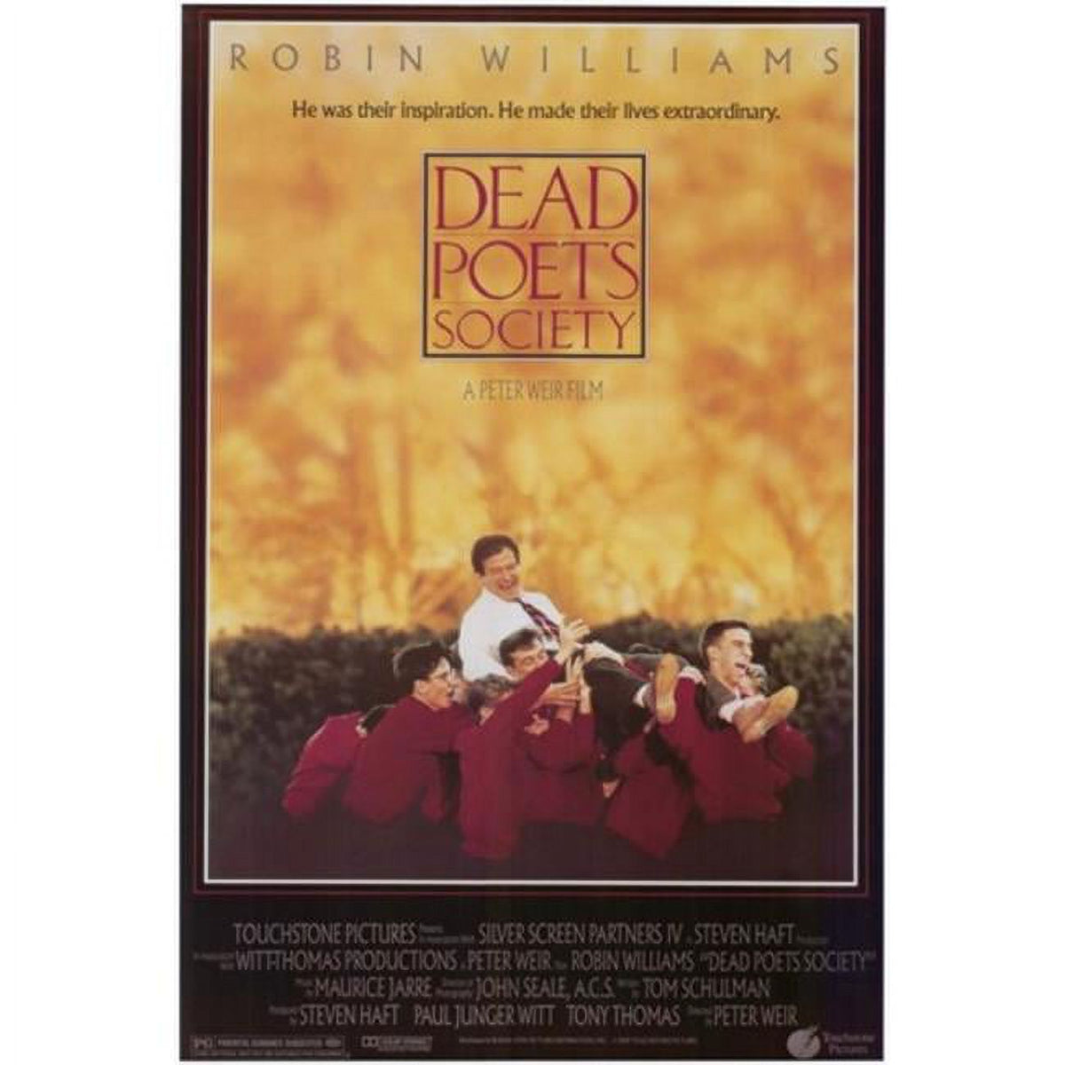 Dead Poets Society movie poster in 11x17 size