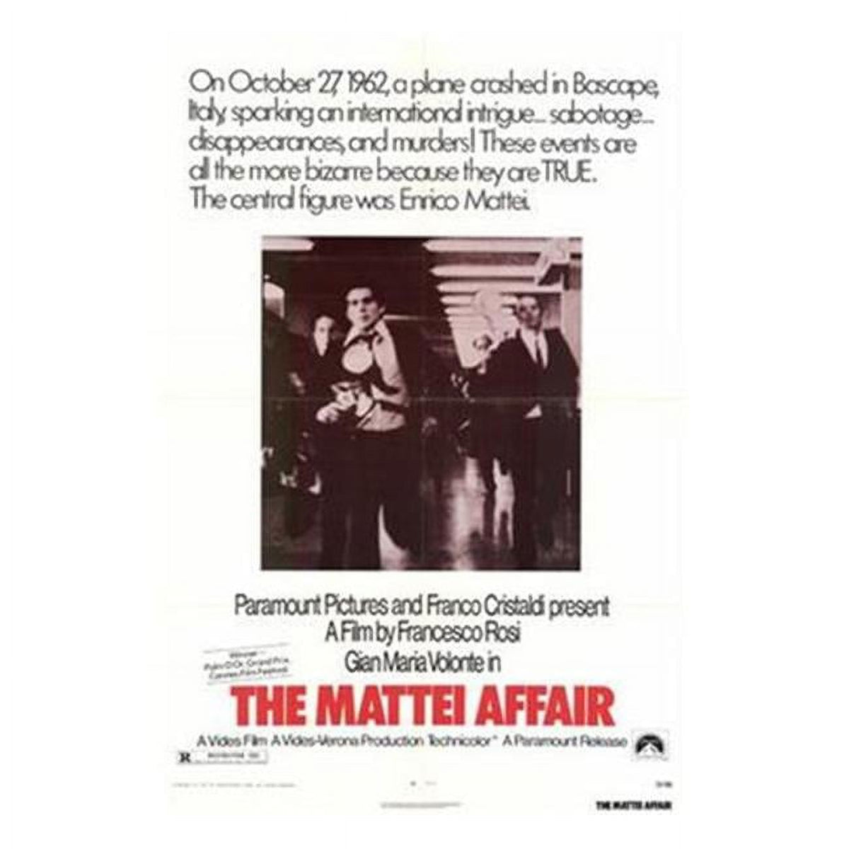The Mattei Affair Movie Poster 11x17 print