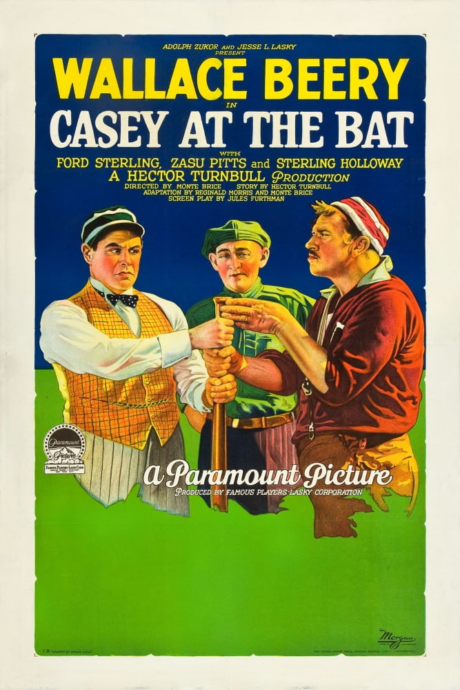Casey At The Bat movie poster print featuring Wallace Beery 1927