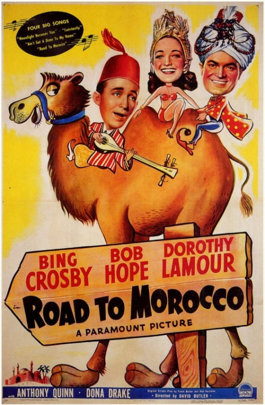 The Road to Morocco movie poster print in 11x17 size.