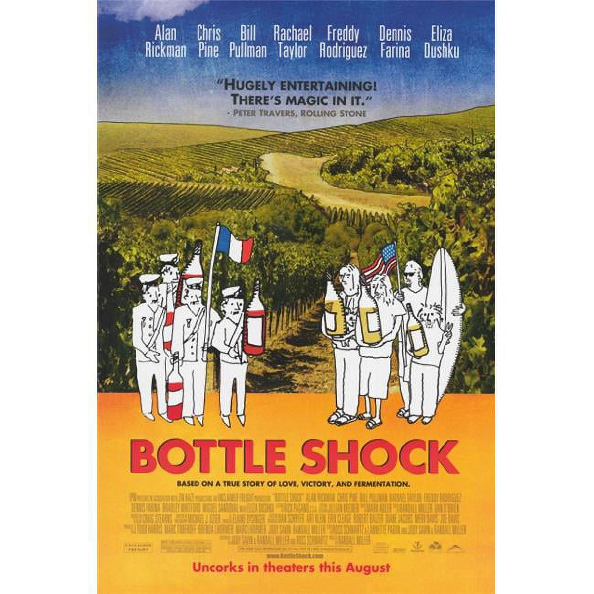 Bottle Shock Movie Poster Print showcasing vibrant colors and details.