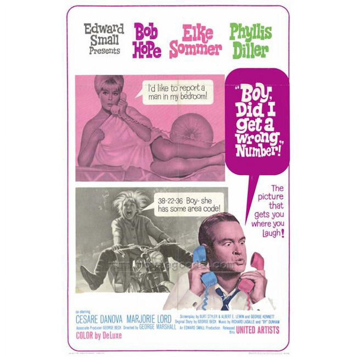 Boy Did I Get a Wrong Number! movie poster print 27x40