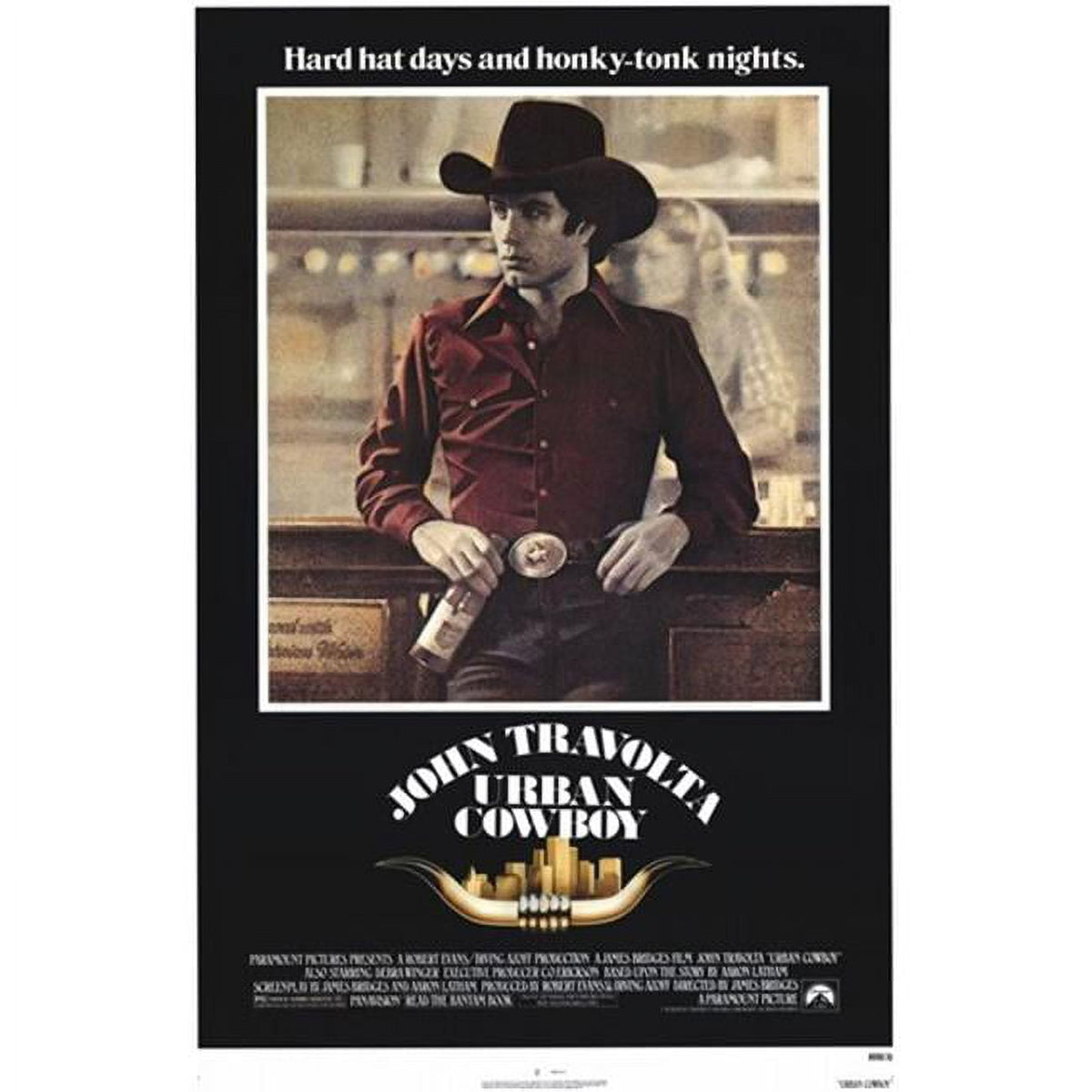 Urban Cowboy Movie Poster in 11x17 size featuring classic film imagery.