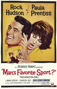 Man's Favorite Sport movie poster in 11x17 size, vibrant colors.
