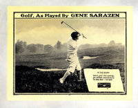 Gene Sarazen 1932 Golf Movie Poster Print on premium paper.