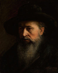 Portrait of a Rabbi Art Print by Maurycy Gottlieb, 1874