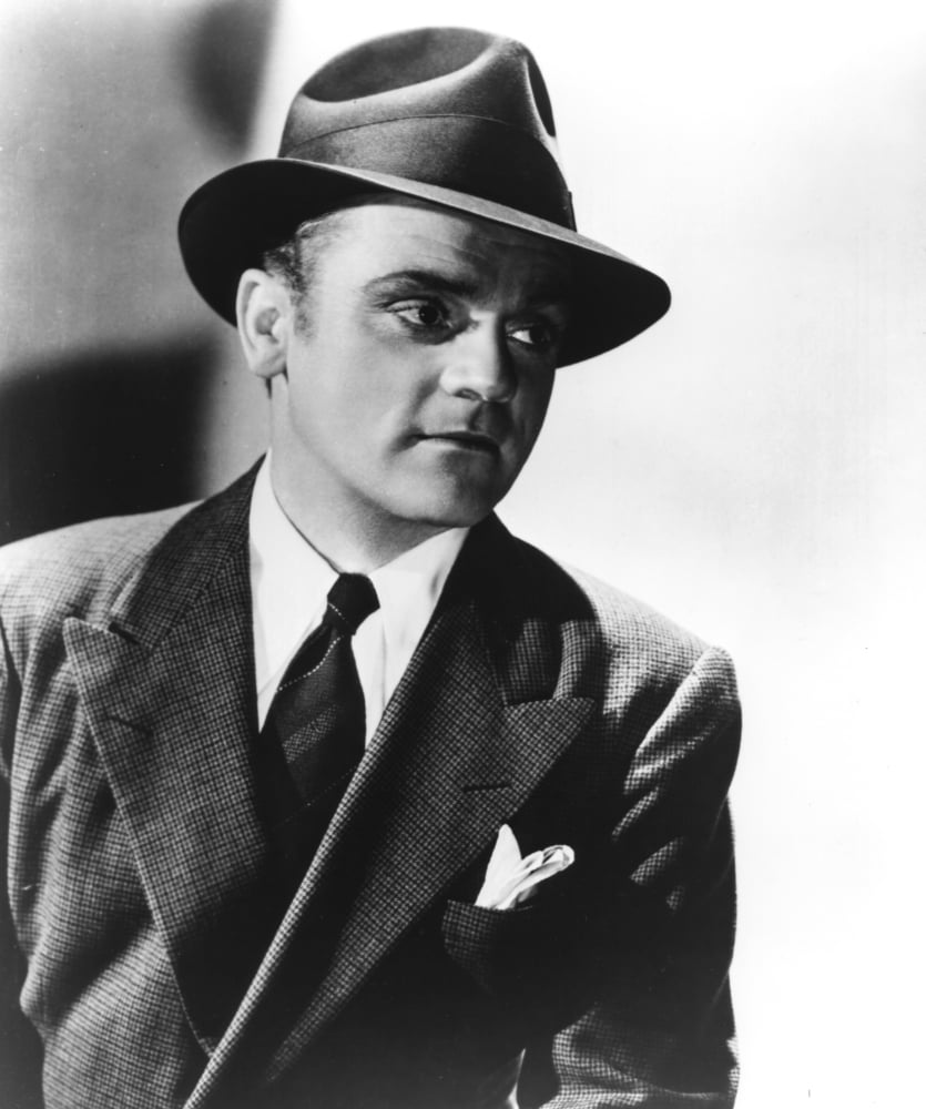 James Cagney wearing a suit and fedora photo print.