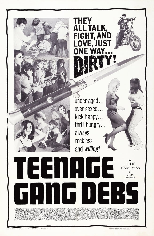 Teenage Gang Debs 1966 Movie Masterprint Poster Print