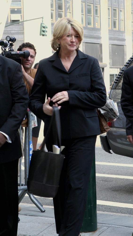 Martha Stewart arriving at Federal Court in Manhattan photo print by Katy Winn