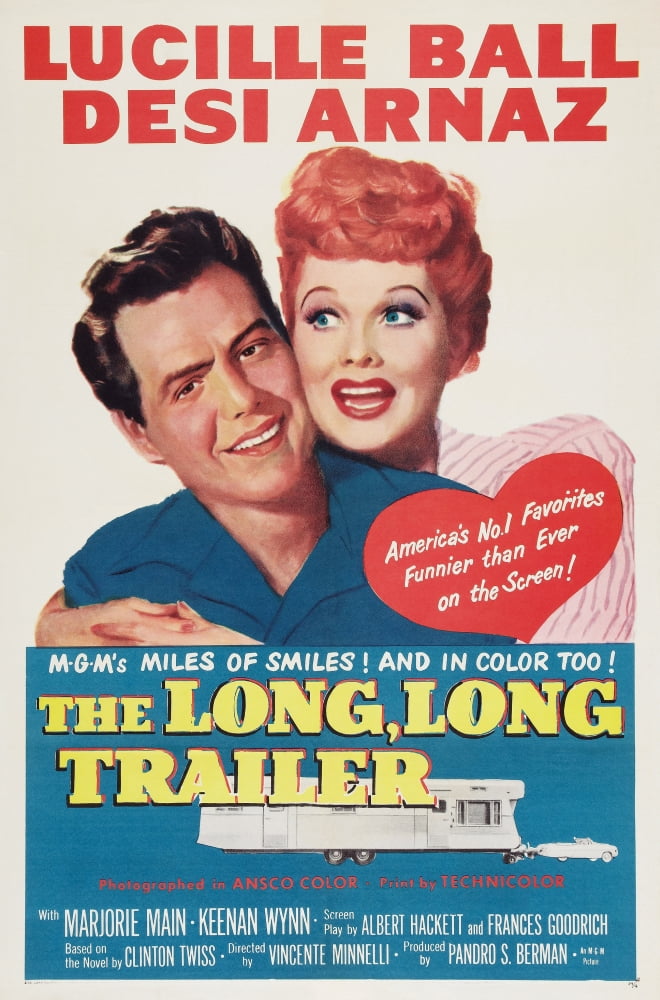 Desi Arnaz and Lucille Ball Long Trailer Movie Masterprint Poster