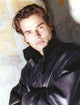 Antonio Sabato Jr. photo print in black jacket, stylish and iconic.