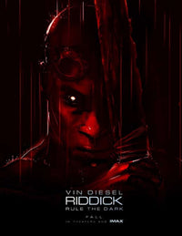 Riddick Movie Poster 11x17 Print featuring dark and intense artwork.