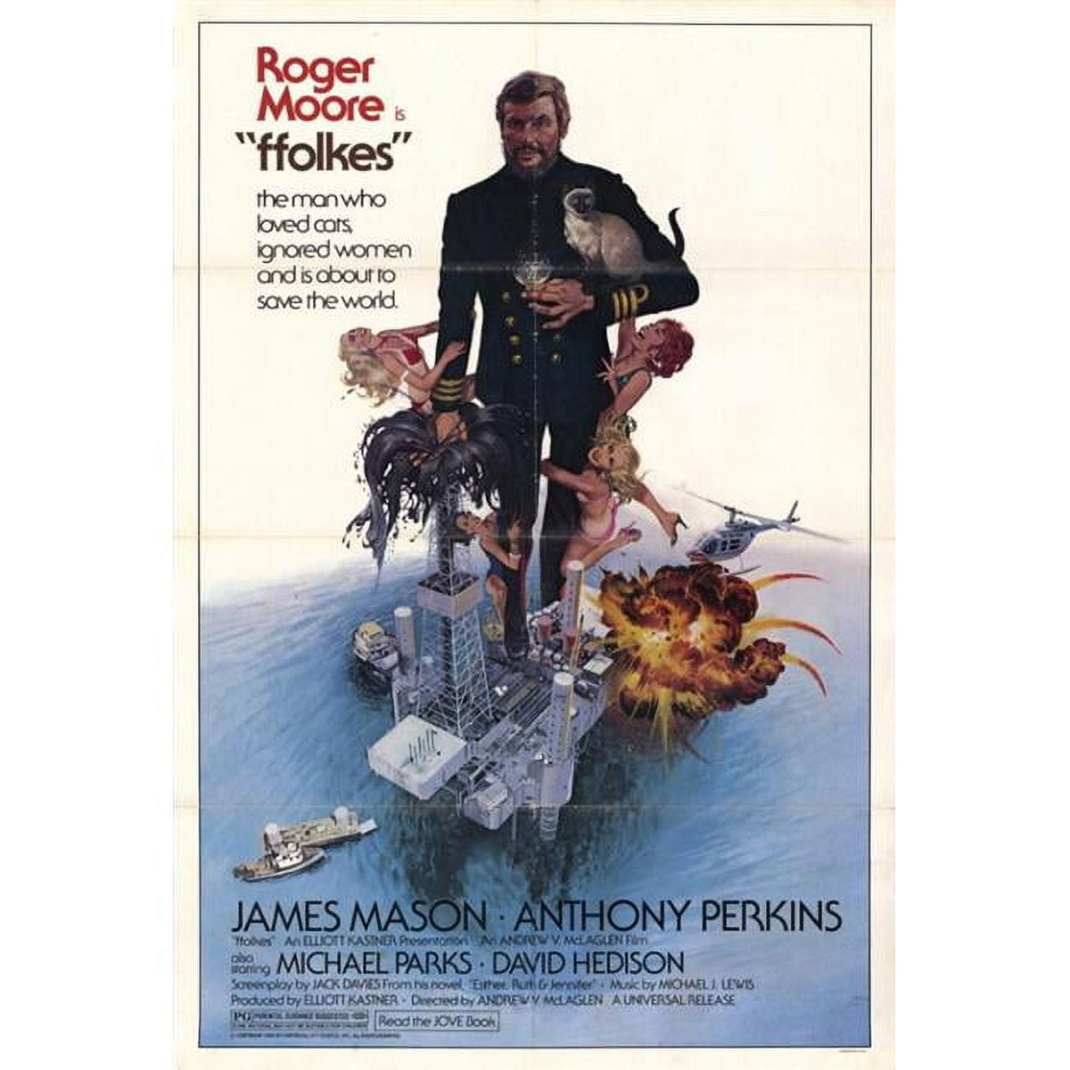Ffolkes Movie Poster Print 27x40 for film enthusiasts