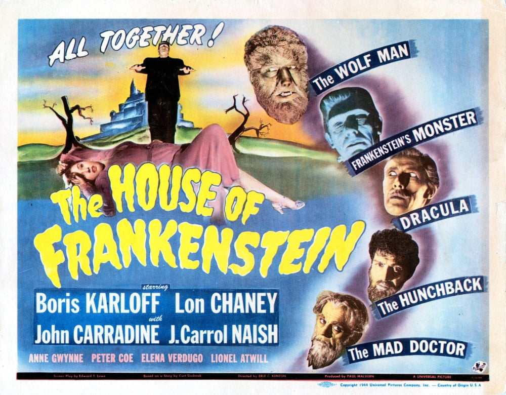 House of Frankenstein Still Poster Print - Classic Horror Film