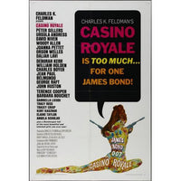 Casino Royale Movie Poster Print featuring iconic James Bond imagery in vibrant colors.