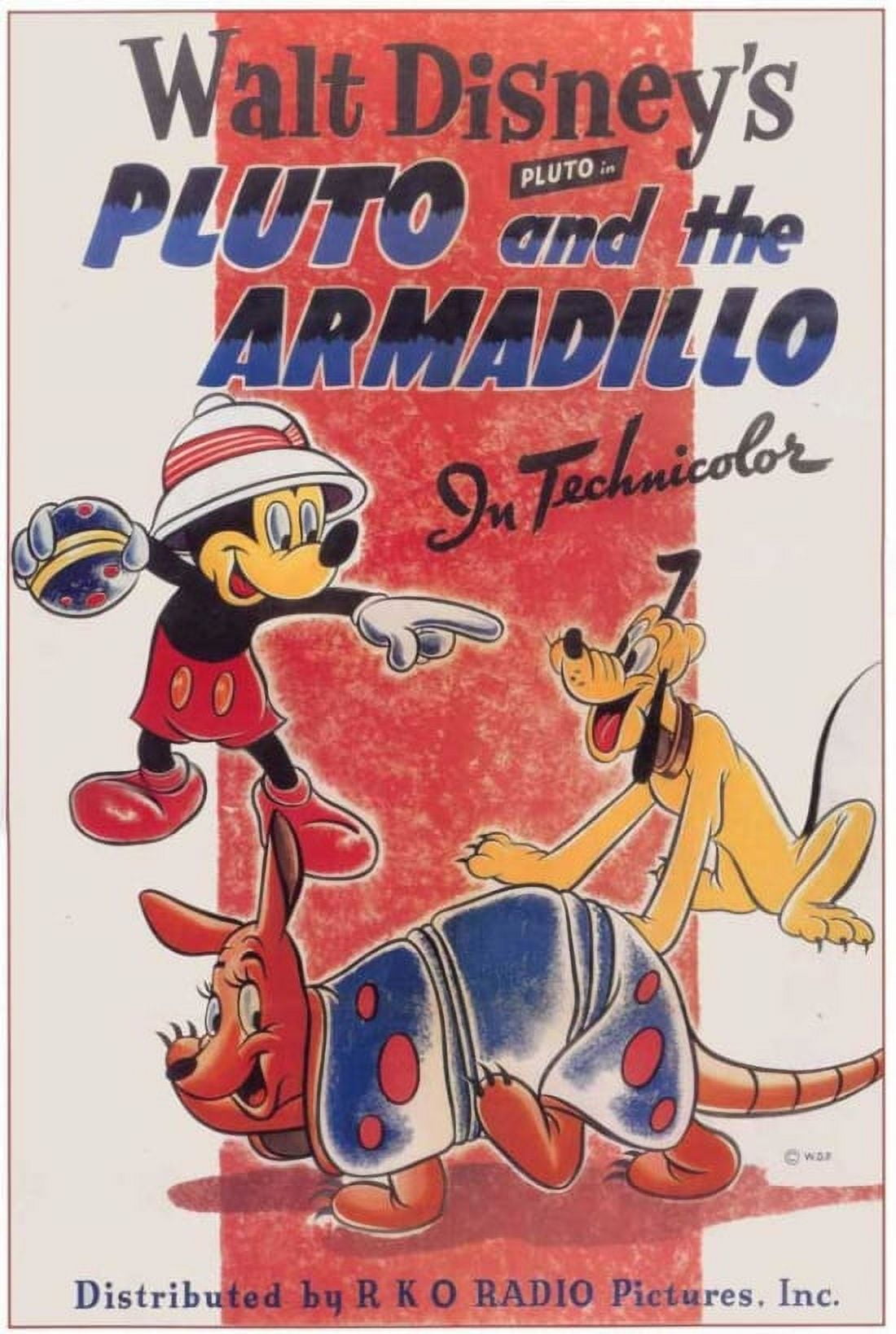 Pluto and the Armadillo Movie Poster - Disney animation art print