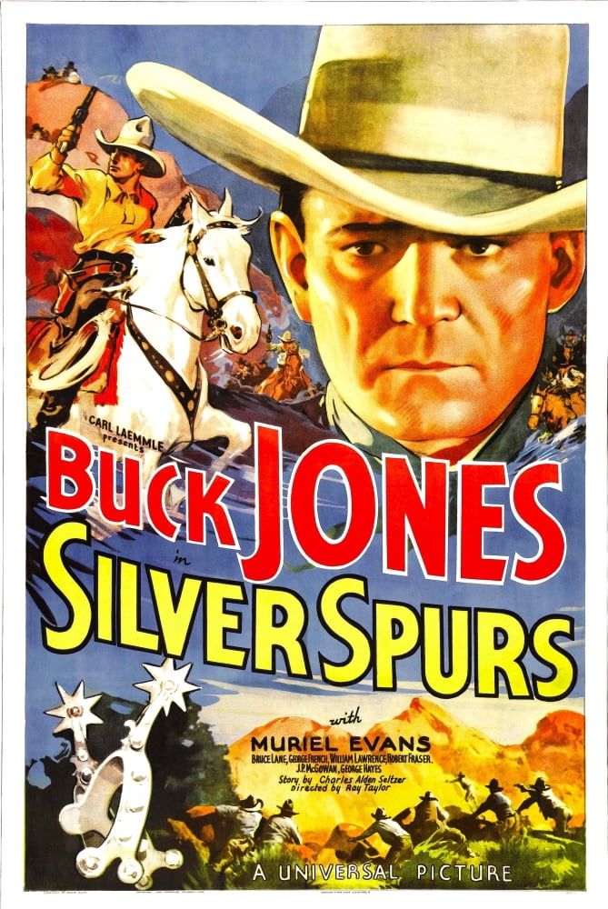 Silver Spurs 1936 movie poster print showcasing classic cinema art.