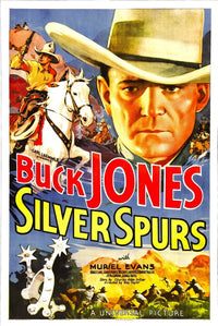 Silver Spurs 1936 movie poster print showcasing classic cinema art.