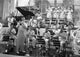 Candid photo print of Benny Goodman with his band