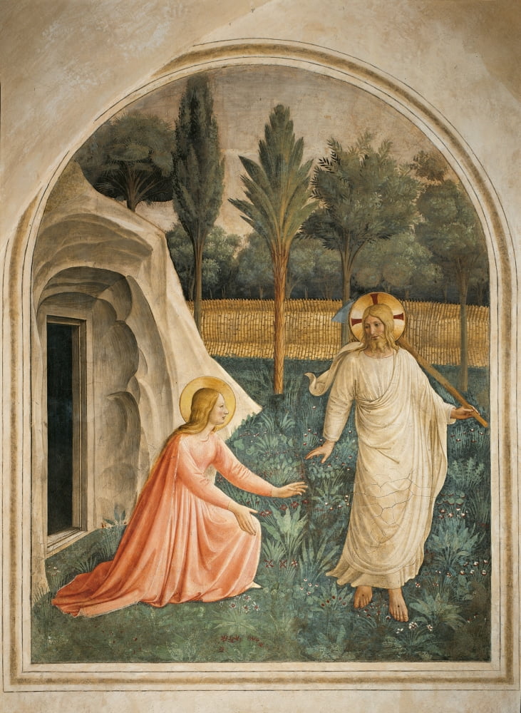Noli Me Tangere poster print, 18 x 24 art decor.