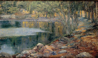 Burgeoning Springs in Autumn poster print by Joaquín Clausell showcasing vibrant autumn colors.