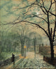 Moonlit Stroll at Bonchurch Isle of Wight Poster Print by John Atkinson Grimshaw