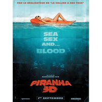 Piranha 3-D Movie Poster in 11x17 size featuring horror film art.
