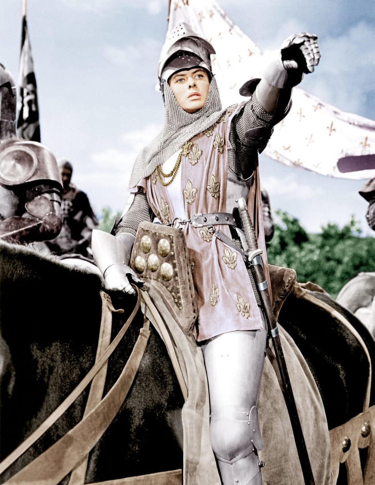 Joan of Arc 1948 photo print featuring Ingrid Bergman in a classic film scene.