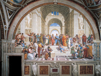 The School of Athens 8x10 poster print showcasing classical art.