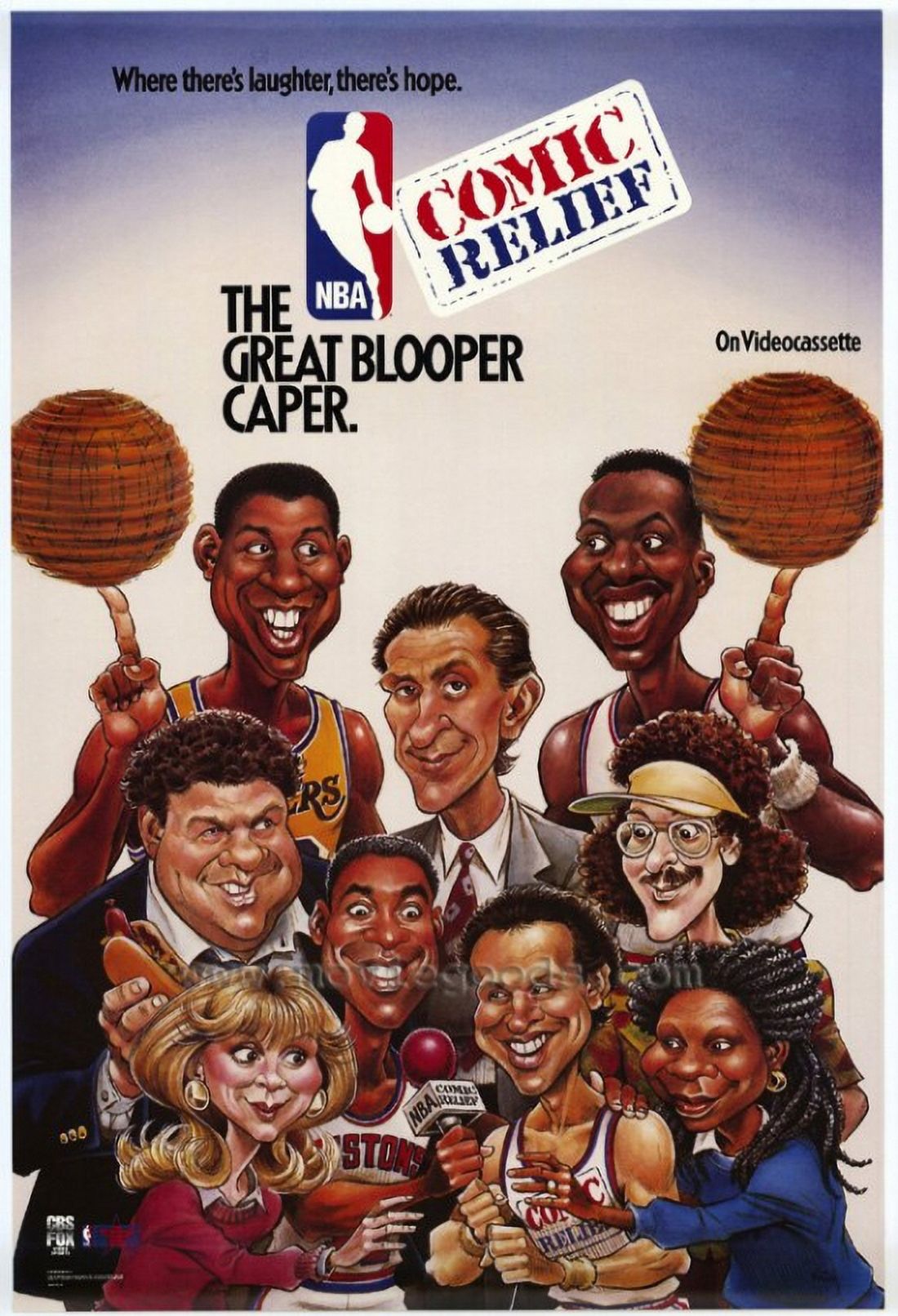 NBA Comic Relief Great Blooper Caper Movie Poster 11x17