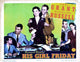 His Girl Friday movie poster print featuring Cary Grant and Rosalind Russell