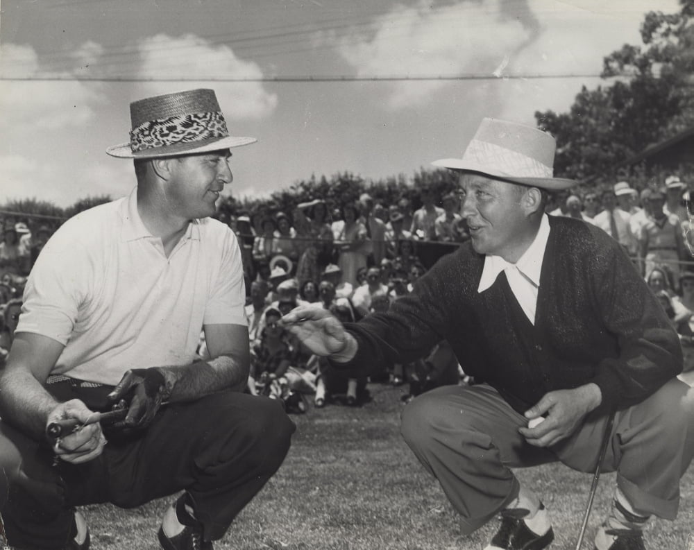 Bing Crosby and Sam Snead golf course photo print