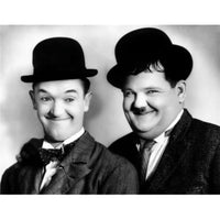 Laurel and Hardy classic photo poster print showcasing the iconic duo.