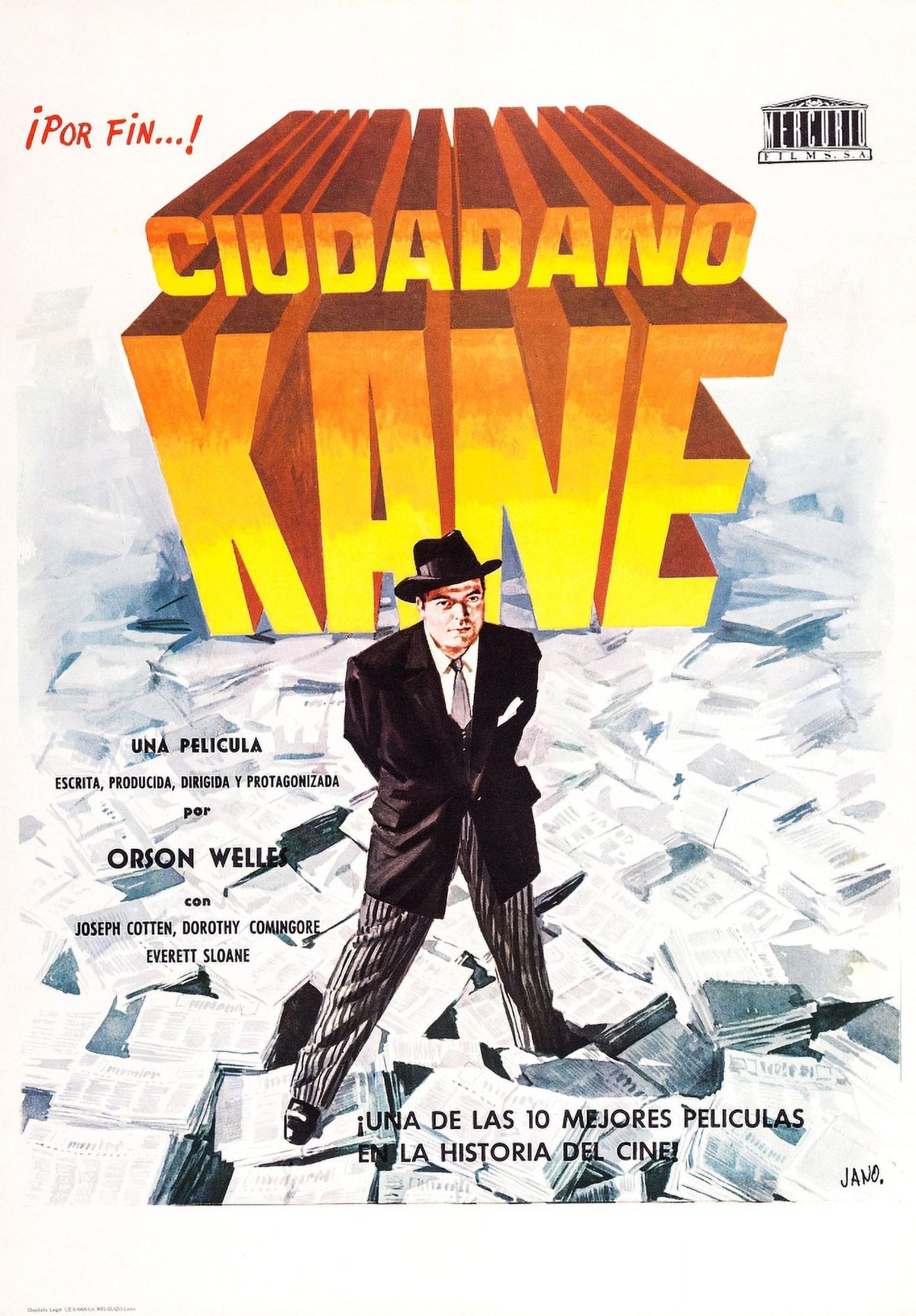 Citizen Kane Spanish Language Art Poster Print - Classic Film