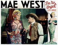I'm No Angel movie poster print featuring Mae West and Edward Arnold from the 1933 film.
