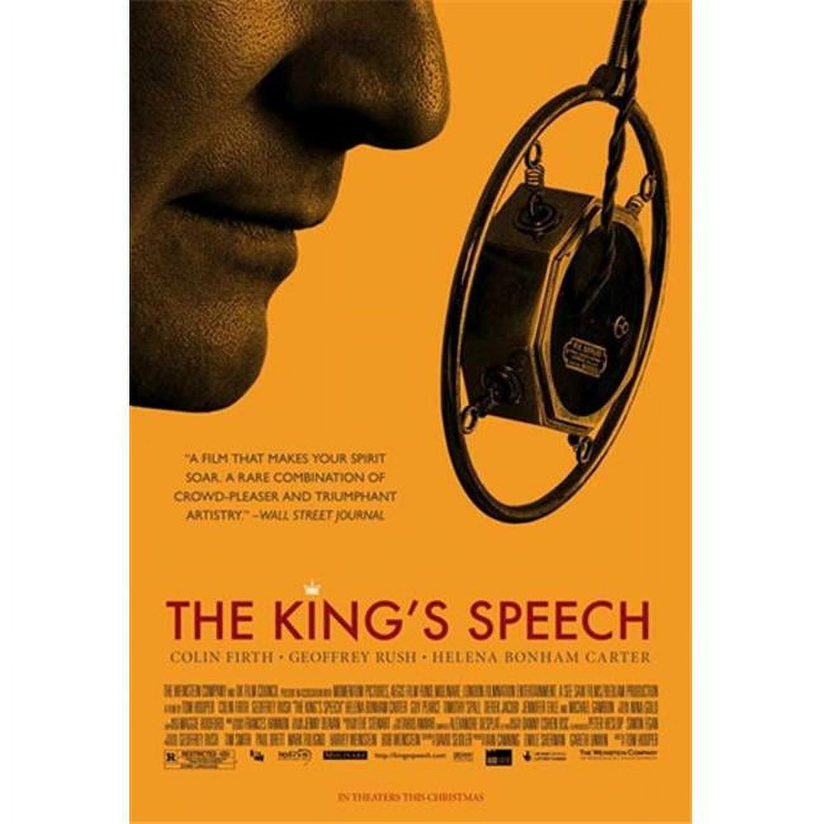 The King's Speech movie poster 11x17 print showcasing inspiring film imagery.