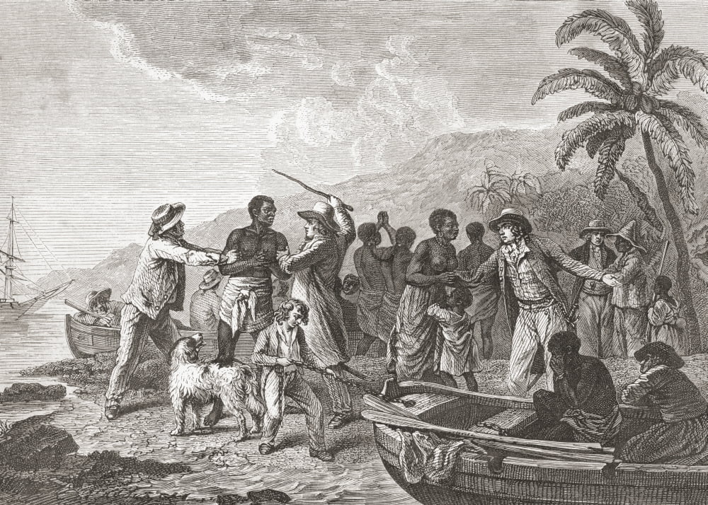 'The Slave Trade' photo print by George Morland, 16 x 12.