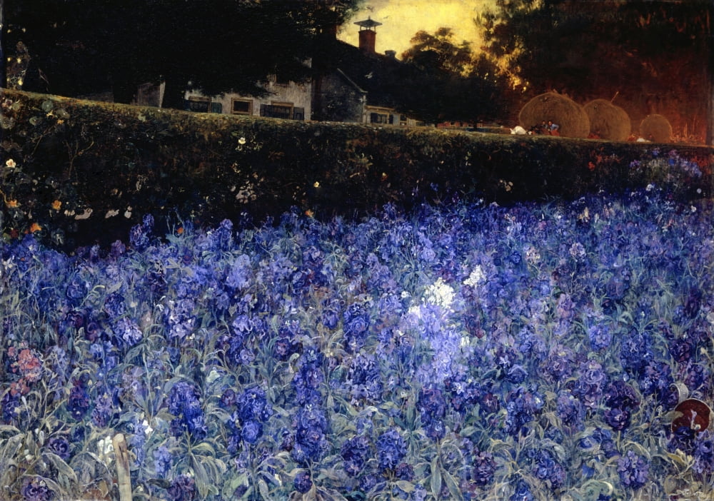 Summer Luxuriance Poster Print showcasing vibrant nature artwork.