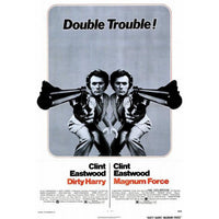 Magnum Force movie poster print featuring iconic Dirty Harry theme.